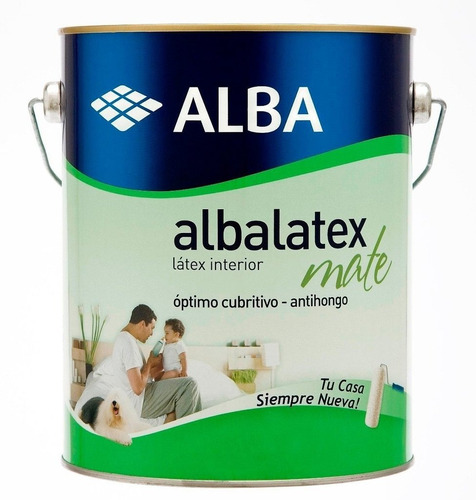 Albalatex Pintura Latex Interior Mate Blanco X 4lts - Devoto