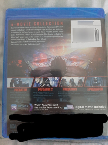 Blu Ray Predador 4 Filmes Box Coleção Lacrado
