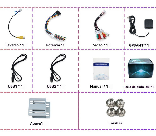 Lebeeaudio C2500 estéreo negro de 10 pulgadas