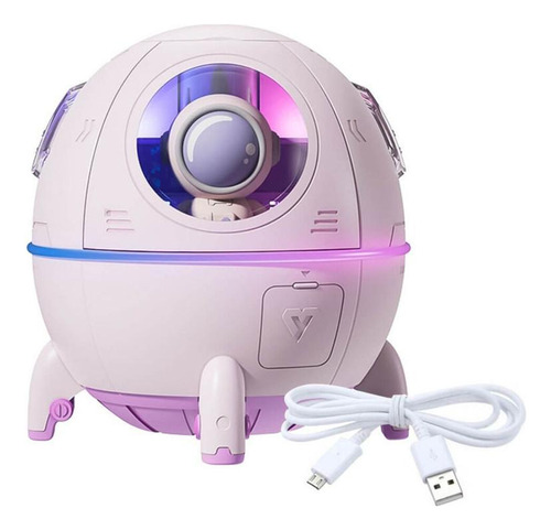 Humidificador ambientador Space Capsule, 220 ml, color rosa