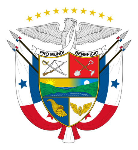 Escudo De Panama - Simbolos Patrios - Lámina 45x30 Cm.