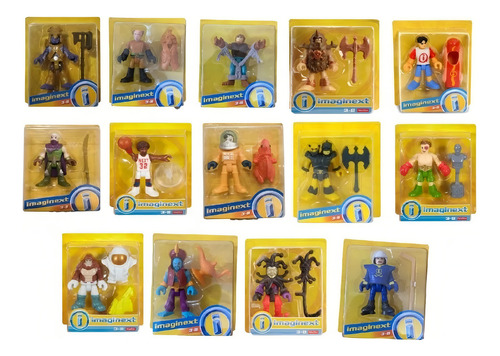 Paquete 3 Piezas Figuras Imaginext Con Accesorios
