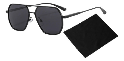 Lentes Para Manejar Automovil Bajo El Sol Gsci Lente Black Dark Varilla Black Armazón Aluminio Dark Diseño Galaxy Ii