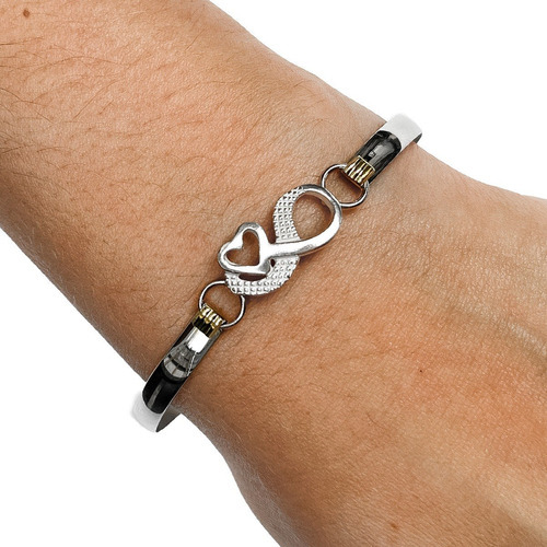 Pulsera Plata Y Oro Esclava Infinito - Mujer Regalo 