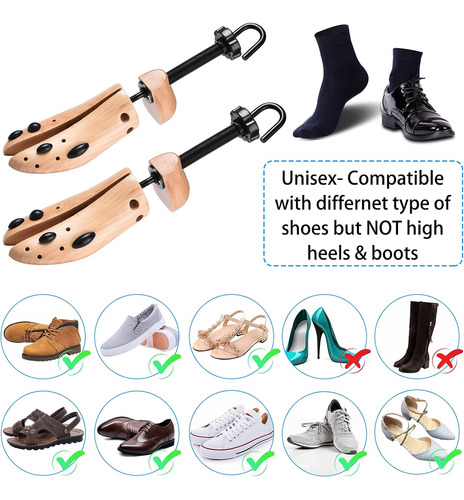 Estirador De Zapatos De Madera De 2 Vías Expandir Zapa...
