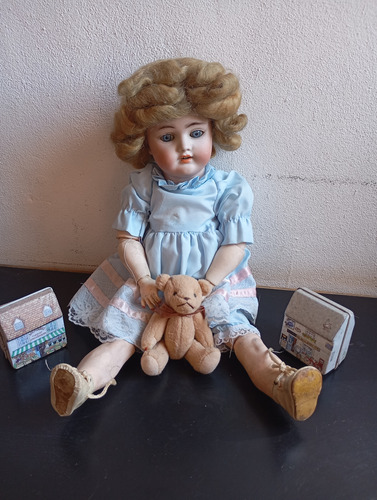 Muñeca Marilu Muñeca Antigua Porcelana Simon Y Halbig (Usado)