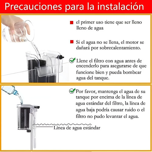 Filtro Pecera Externo De Cascada Para Peceras Acuario