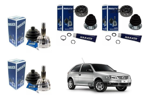 Kit X4 Junta Homocinetica Lado Rueda Y Caja Volkswagen Gol