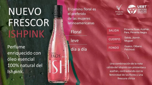 Natura Ekos Frescor Ishpink Eau De Toilette Vegano 150ml