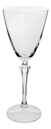 6 Taças De Cristal Para Vinho Branco 190ml Elisabeth Bohemia Cor Transparente