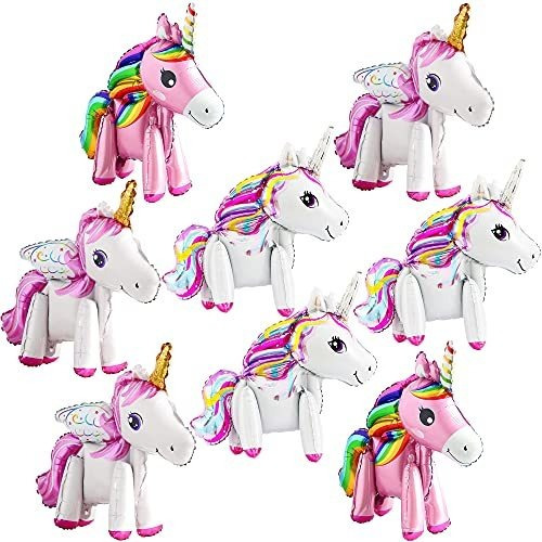 Globos De Fiesta Infantil Paquete De 8 Globos De Unicornio I