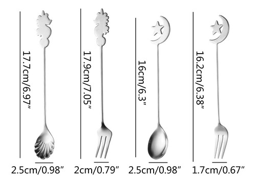 (gd-b) Manuseie Colheres Para Mexer Café E Garfo Para Salada