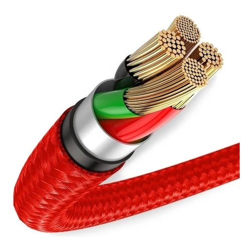 Cable Baseus Carga Rapida Reforzado Compatible Con iPhone