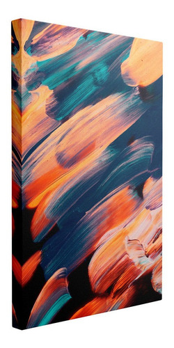 Cuadro Pintura Pinceladas Abstractas Arte 40x60
