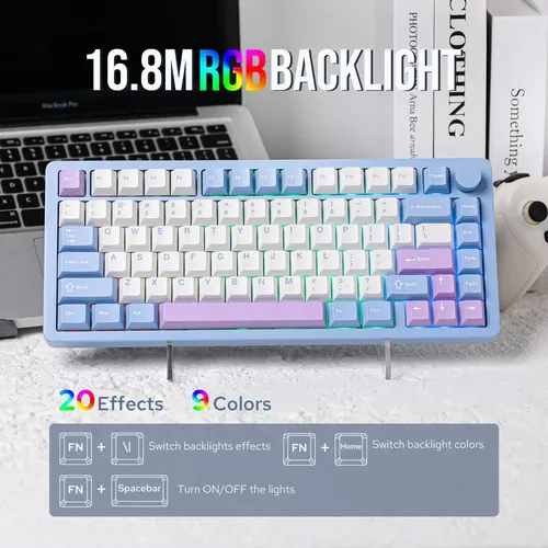 Mechanical Gaming Keyboard Mechlands Blade75 Wireless Blue