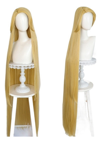 Peluca Rapunzel De Cosplay De Princesa Recta Y Enredada Para