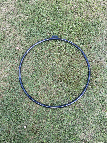 Aro De Acrobacia Aerial Ring 90 Cm Sin Anclaje Negro