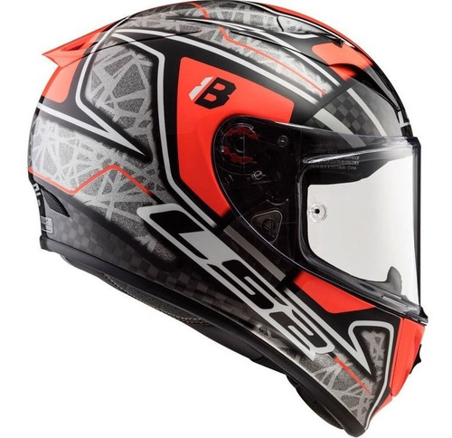 Capacete Ls2 Ff323 Arrow R Hector Barbera Cnz/verm S2r