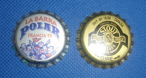 Imagen 3 de 4 de Chapas Antiguas De Coleccion - Polar Francia `98 Y Stout