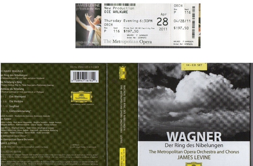 14 Cd Wagner/ Levine + Booklet + La Entrada Del Concierto