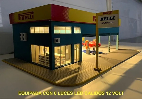 Taller De Neumáticos Miniature World 1/87 Ho Gomeria P Armar