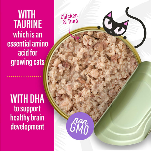 Tiki Cat Baby - Kitten Alimento Humedo Variado 24lts-2.4 Oz