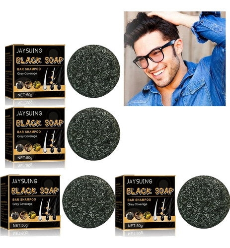 Xj Barra De Sabão Para Escurecimento De Cabelo De 4 Peças