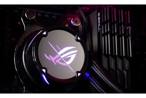 Asus Enfriamiento Líquido De Cpu Todo En Uno Rog Strix Lc Ii 360 Con Aura Sync, Tres Ventiladores Rog De Radiador De 120 Mm, Compatibilidad Intel Lga 1700, 115x/2066 Y Amd Am4/tr4