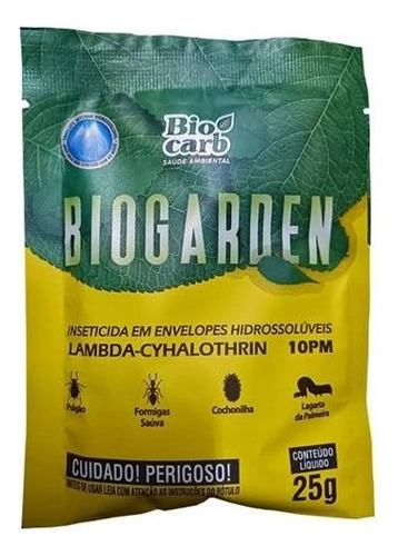 Inseticida Biogarden Lambda 10pm Pacote 25g