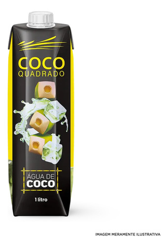 Água De Coco Coco Quadrado Tradicional Cx 12 X 1l