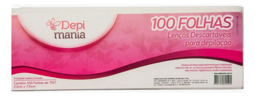 Depi Mania Lenço Descartável Tnt P/ Depilação C/100 Unidade