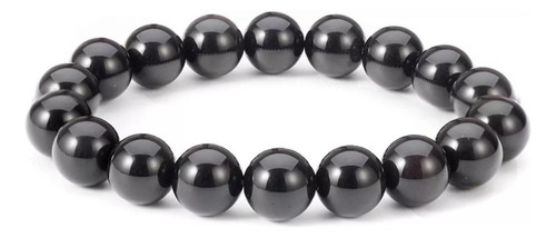 L Pulsera De Obsidiana Negra Natural Feng Shui, 2 Unidades