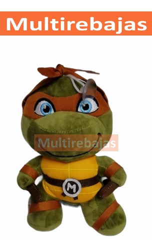 Imagen 1 de 5 de Peluche Afelpada Y Suave Tortuga Ninja