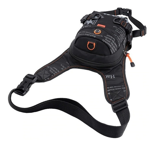 Piernera Muslera Pechera Hao Mochila Campismo Moto Casual Color Azul
