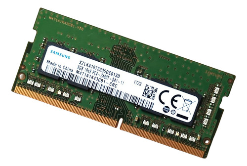 Memória Ram Cor Verde 8gb 2400mhz 1 Samsung M471a1k43cb1-crc