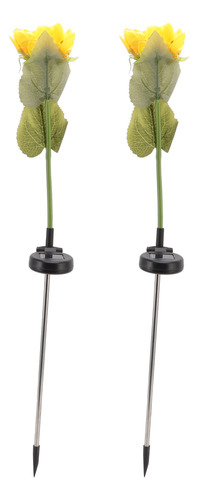 Luces Solares Con Forma De Girasol, 2 Unidades, Ip65, Imperm