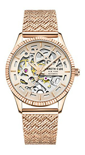 Reloj Automático De Acero Inoxidable De Mujer Kenneth Cole N