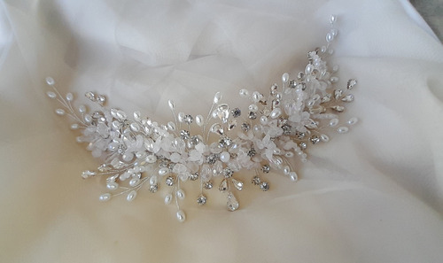 Tocado De Novia Plateado
