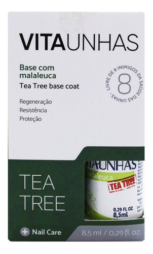 Esmalte Vitaunhas Base Melaleuca Tea Tree 8,5ml