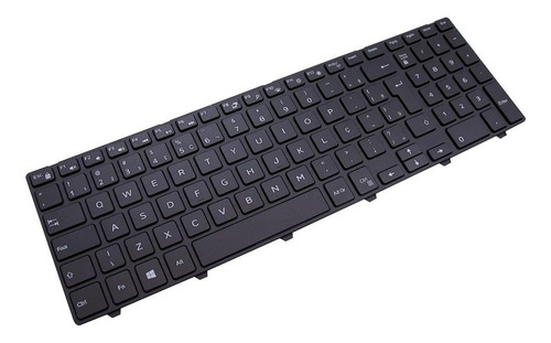Teclado Para Notebook Dell Inspiron 15-3567-m40bp Com Frame Cor Preto Idioma Português Brasil