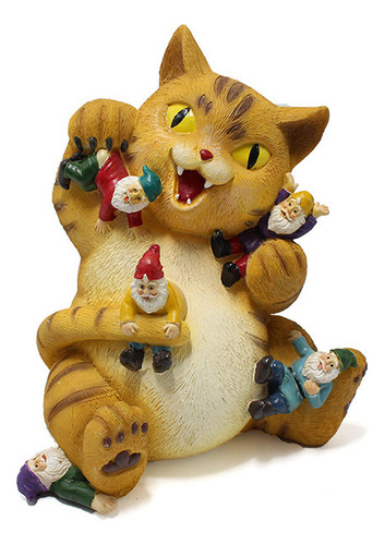 Figura De Gato, Detalles Exquisitos, Textura, Colores Brilla