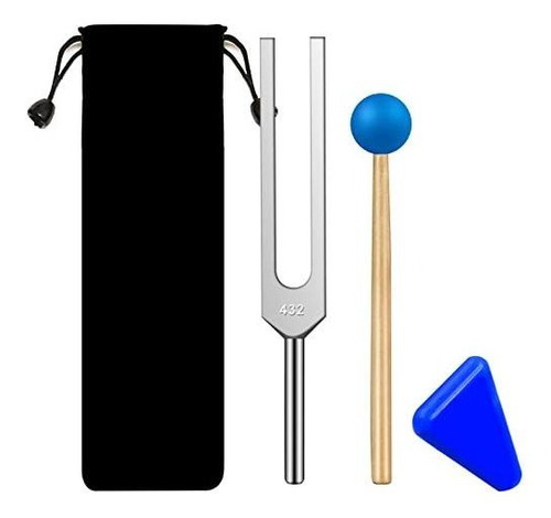 ~? Tenedor De Afinacion De 432 Hz Con Martillo De Silicona A