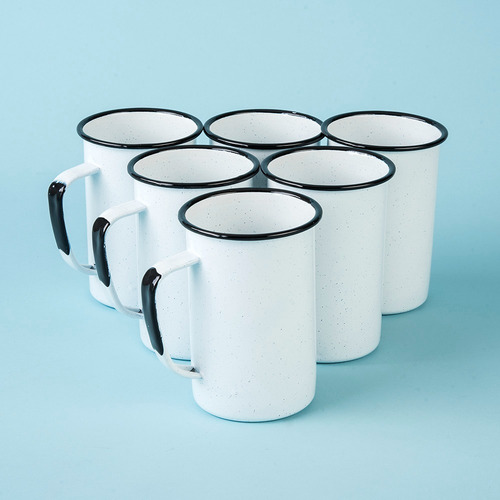 Imagen 2 de 5 de Juego De Tarro Cervecero De Peltre, 6 Piezas Blanco