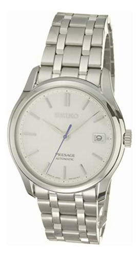 Reloj Seiko Presage Caballero Automatico Srpd97j1 Blanco Con