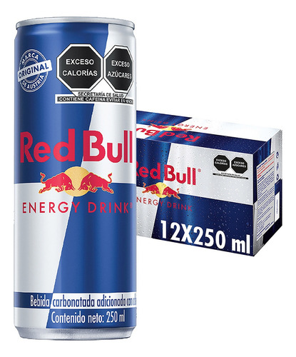 Bebida Energetica Lata 12 Pz 250 Ml Red Bull