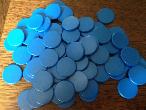 Contadores Para Jugar Juegos De Mesa Azul Azul 1.9cm