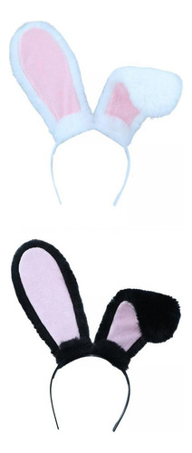 Orejas De Conejo Headwear Tocado Ear Hair Hoop Para Cosplay