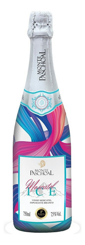 Kit 6 Espumante Branco Ice Moscatel Monte Paschoal 750 Ml