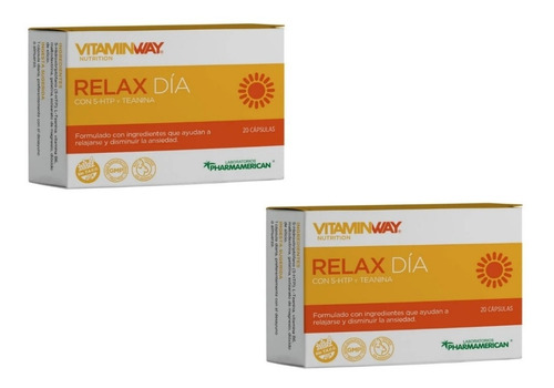 Vitamin Way Relax Día Mejora Relajación Ansiedad Y Estrés X2