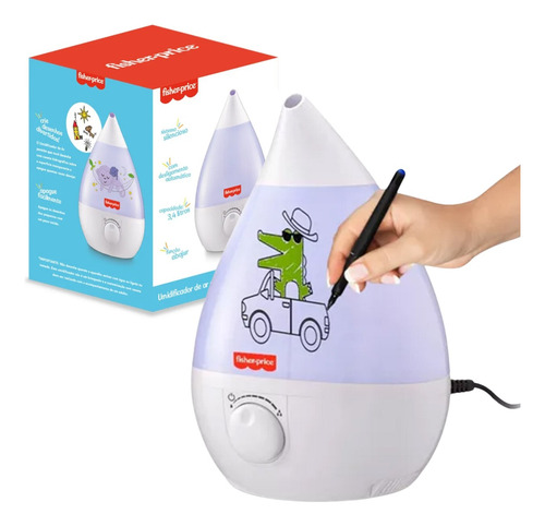 Umidificador Humidificador De Ar Fisher Price Ultrassônico Branco
